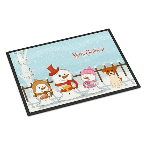 Carolines Treasures Merry Christmas Carolers Jack Russell Terrier Indoor or Outdoor Mat, 18 x 0.25 x 27 in. BB2439MAT - main